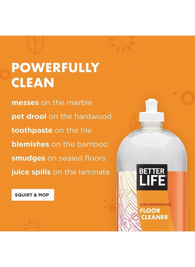 Better Life Floor Cleaner - Liquid Multipurpose Cleaner for Wood, Tile, Laminate, Vinyl, Bamboo - Hardwood Floor Cleaner for Mopping - Citrus Mint - Image 2